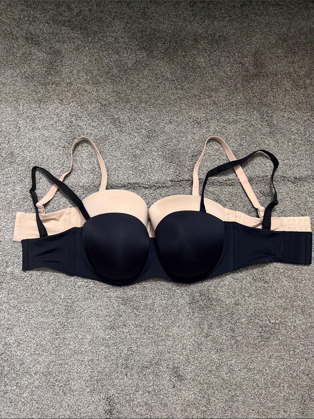 Convertible Strapless Bra Bundle of 2 - Black & Nude